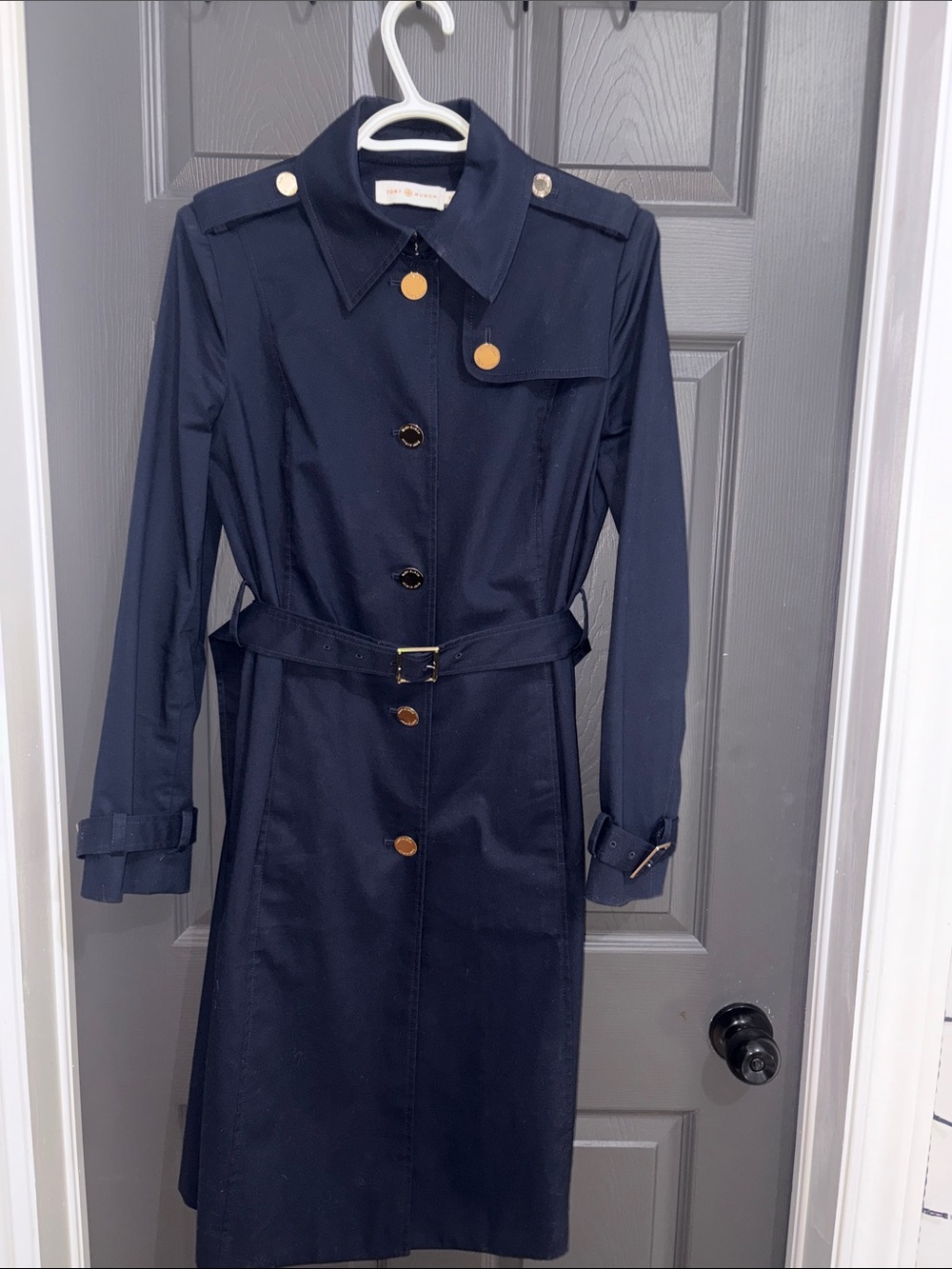 Stunning, classic Tory Burch tailored trench coat